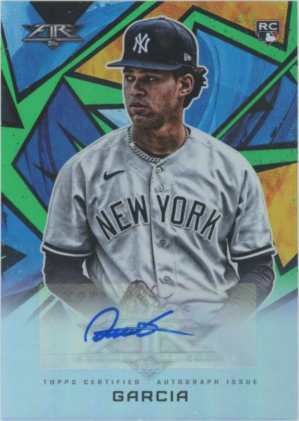 2021 Topps Fire Deivi Garcia Rookie Auto #1/75 #AV-DG