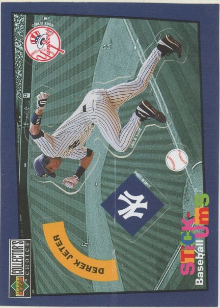 1998 Upper Deckk Derek Jeter Stick Ums #19