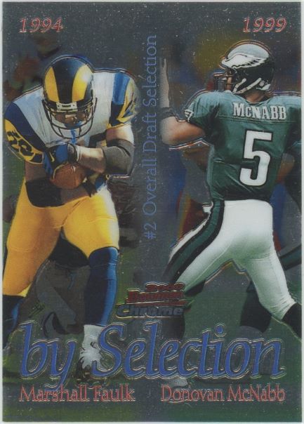 2000 Bowman Chrome Donovan McNabb/Marshall Faulk #B2