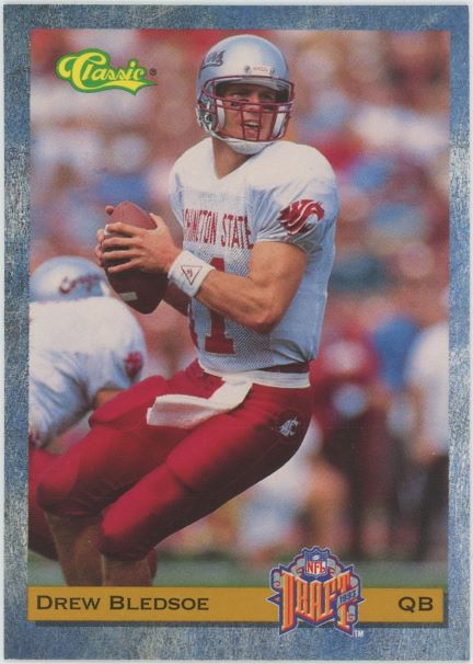 1993 Classic Drew Bledsoe Draft #1 Rookie