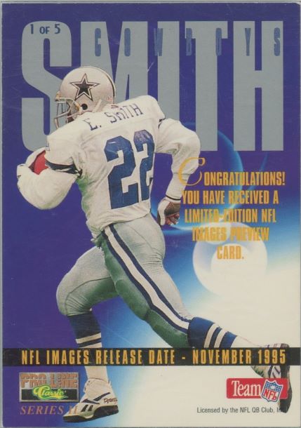 1995 Classic Emmitt Smith Pro Line Preview #1