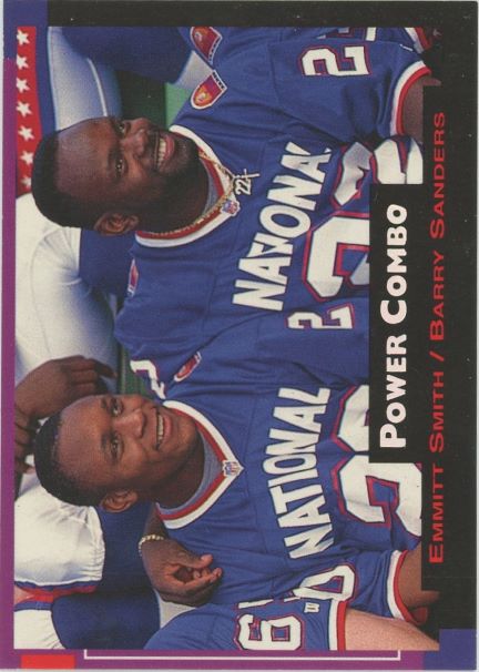 1993 Pro Set Barry Sanders/Emmitt Smith Power Combos #1