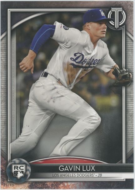 2020 Topps Tribute Gavin Lux Rookie Jumbo 5X7 #3/49