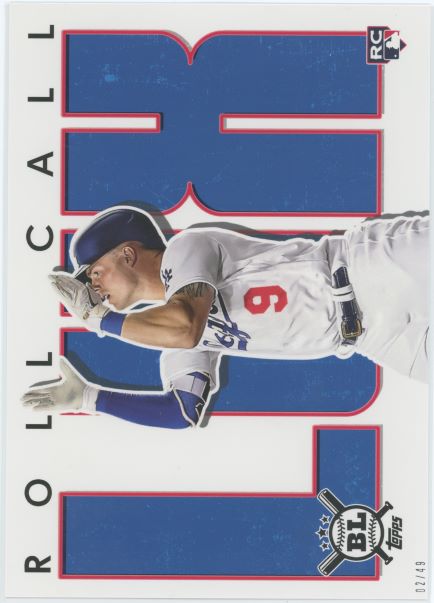 2020 Topps Big League Gavin Lux Roll Call Jumbo 5X7 #02/49