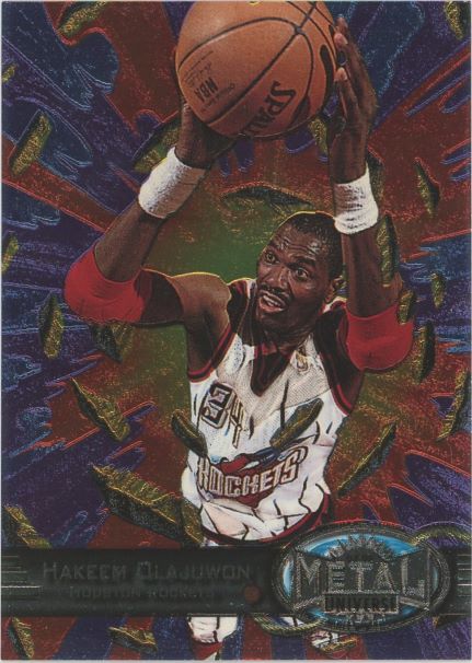 1997-98 Sky Box Hakeem Olajuwon Metal Universe #59