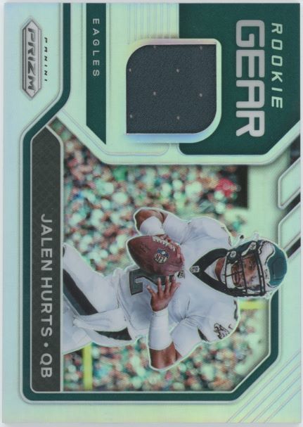 2020 Panini Silver Prizm Rookie Gear Jalen Hurts Patch Rookie #12