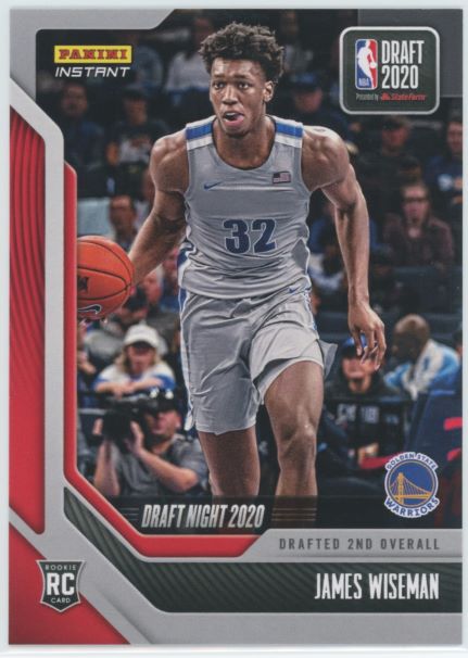 2020-21 Panini Instant Draft Night James Wiseman Rookie #1/2055