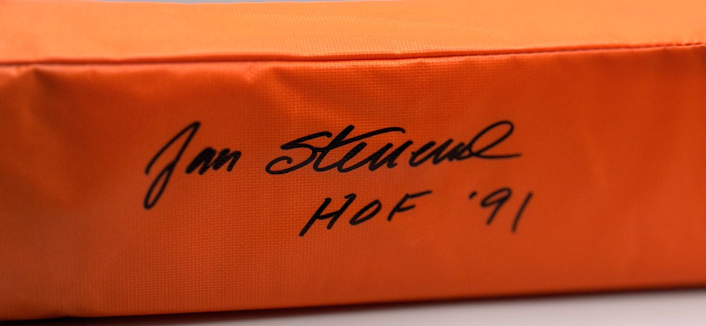 Jan Stenerud Signed BSN Orange Endzone Football Pylon w/HOF'91 - (SCHWARTZ COA)