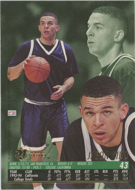 1994-95 Fleer Ultra Jason Kidd Rookie #43