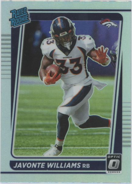 2021 Donruss Optic Javonte Williams Rated Rookie Silver #215