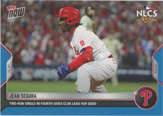 2022 Topps Now Jean Segura NLCS Blue #43/49 #1114