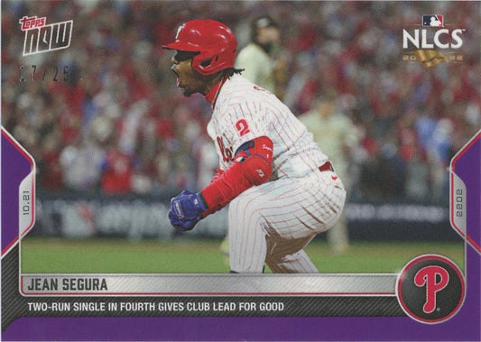 2022 Topps Now Jean Segura NLCS Purple #17/25 #1114