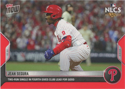 2022 Topps Now Jean Segura NLCS Red #2/10 #1114