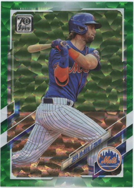 2021 Topps Series 2 Ice Jeff McNeil Green #267/499 #489