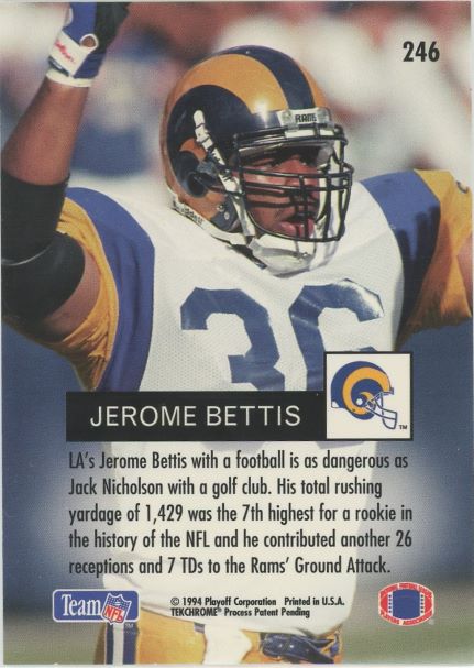 1994 Playoff Jerome Bettis #246