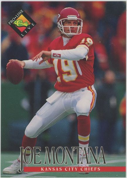 1994 Classic Joe Montana Pro Line Live #61