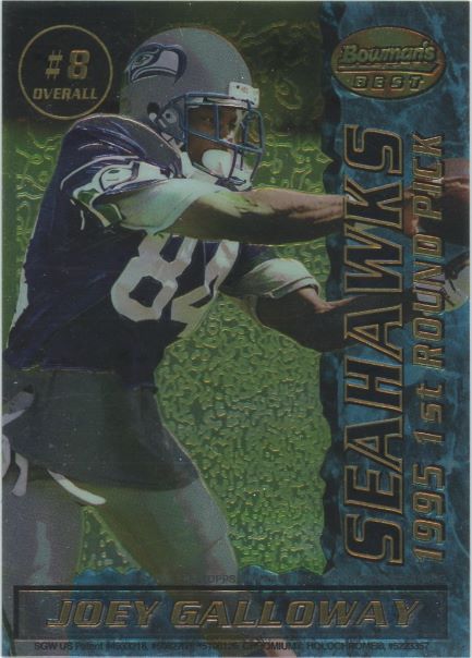 1995 Bowman's Best Joey Galloway/Sam Adams #8