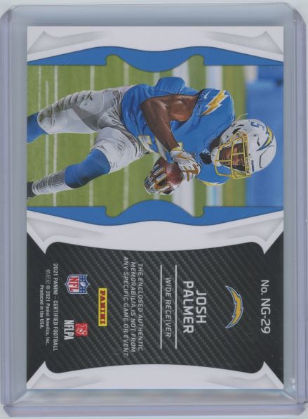 2021 Panini Certified Josh Palmer New Generation Rookie Patch Blue #91/99