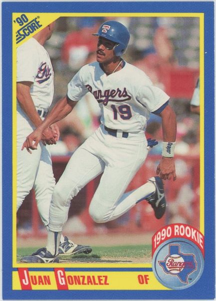 1990 Score Juan Gonzalez Rookie #637