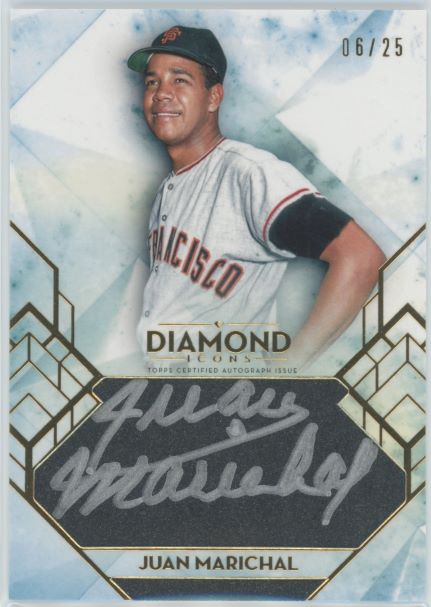 2020 Topps Diamond Icons Juan Marichal Silver Ink Auto #06/25