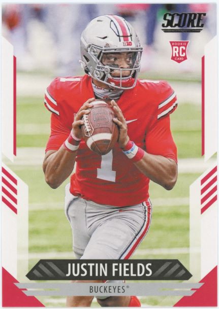 2021 Score Football Justin Fields Rookie #302