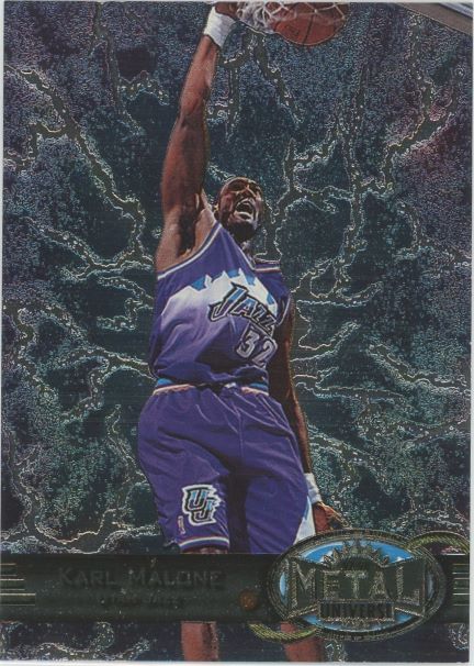 1997-98 Sky Box Karl Malone Metal Universe #97