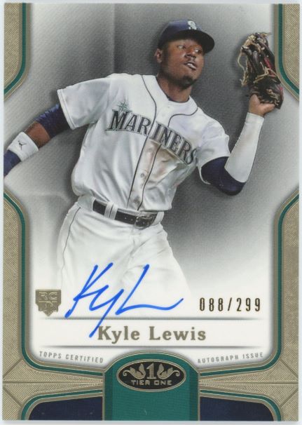 2020 Topps Tier One Kyle Lewis Rookie Auto #88/299