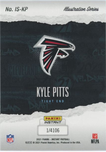 2021 Panini Illustration Series Kyle Pitts Rookie #1/4106