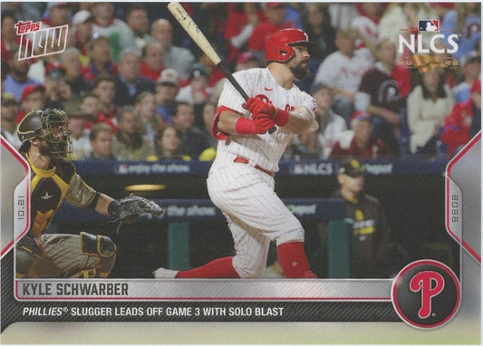 2020 Topps Now Kyle Schwarber NLCS Leadoff Home Run #1112