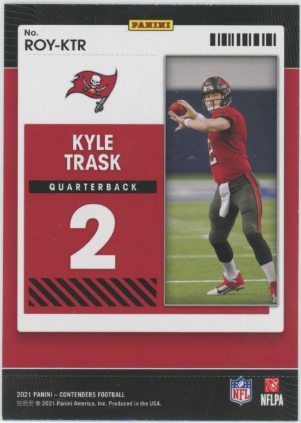 2021 Panini Contenders Kyle Trask Rookie of the Year Contenders #ROY-KTR