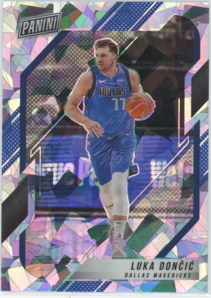 2022 Panini National VIP Party Luka Doncic Gold Pack Cracked Ice Prizm #91/99 #24