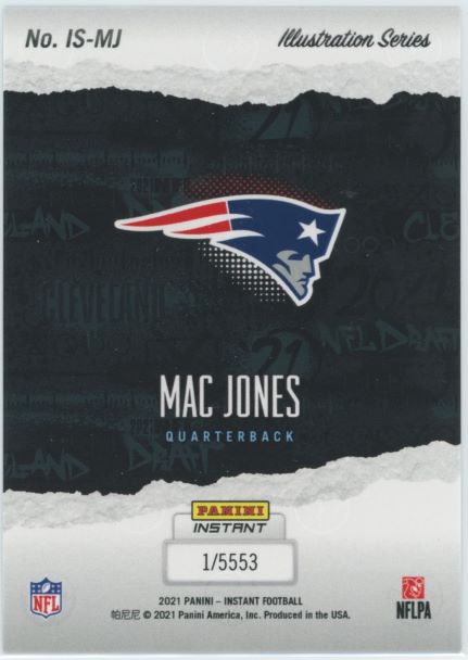 2021 Panini Illustration Series Mac Jones Rookie #1/5553