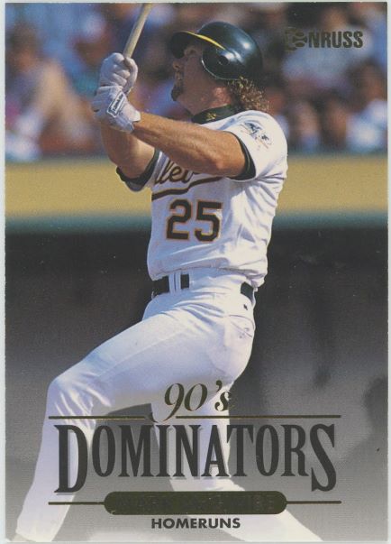 1993 Donruss Mark McGwire 90's Dominators #10