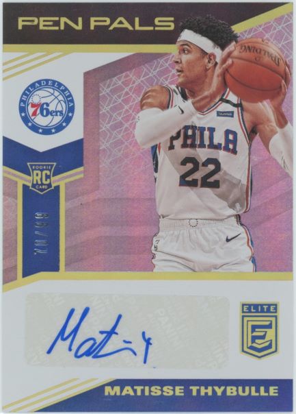 2019-20 Panini Elite Matisse Thybulle Auto Pen Pals Rookie #  /99