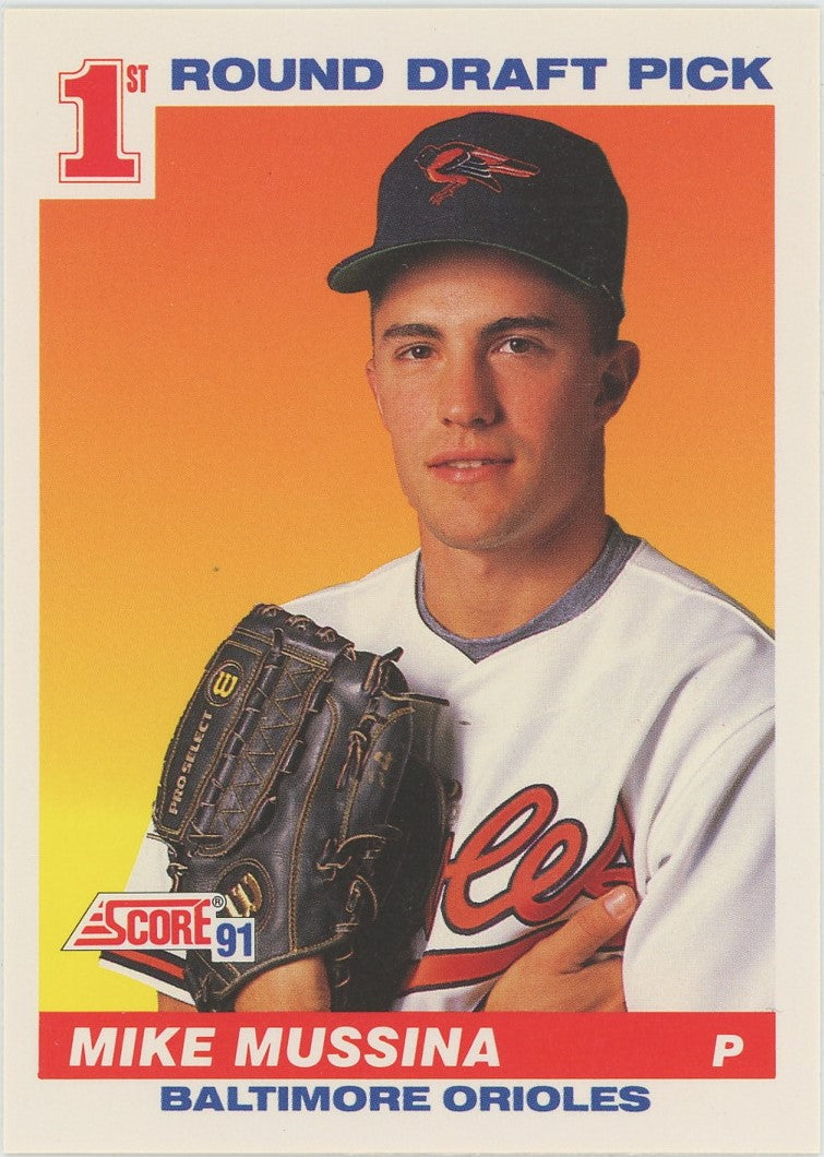 1991 Score Mike Mussina Rookie #383