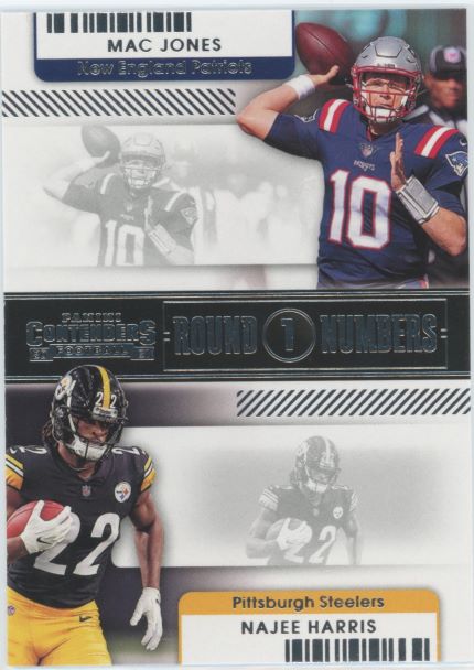 2021 Panini Contenders Mac Jones / Najee Harris Round 1 Numbers #RN-MJO