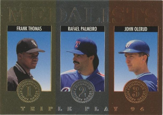 1994 Triple Play Olerud/Palmeiro/Thomas Medalist #3