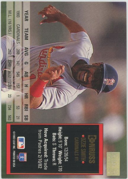 1993 Donruss Ozzie Smith #35