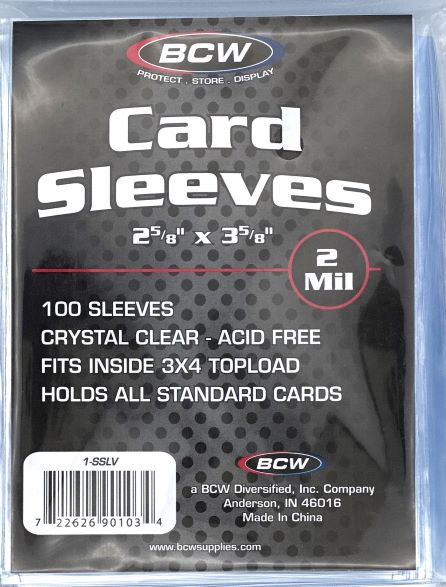 BCW Penny Soft Card Sleeves 1 Pack of 100