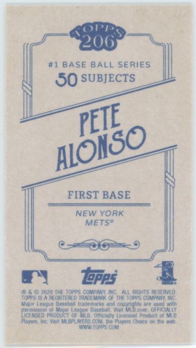 2020 Topps 206 Pete Alonso