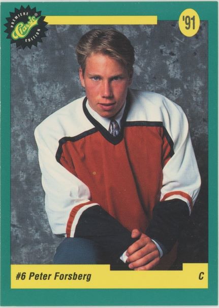 1991 Classic Peter Forsberg Rookie #5