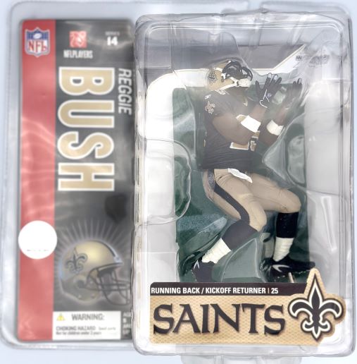 McFarlane NFL Series 14 Reggie Bush New Orleans Saints Action Figure