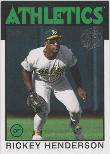 2021 Topps Rickey Henderson 35th Anniversary