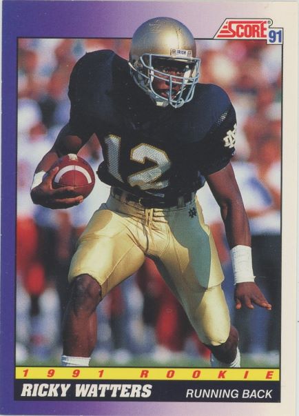 1991 Score Ricky Waters Rookie #575