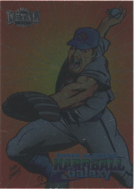 1998 Sky Box Roger Clemens Metal Universe #205