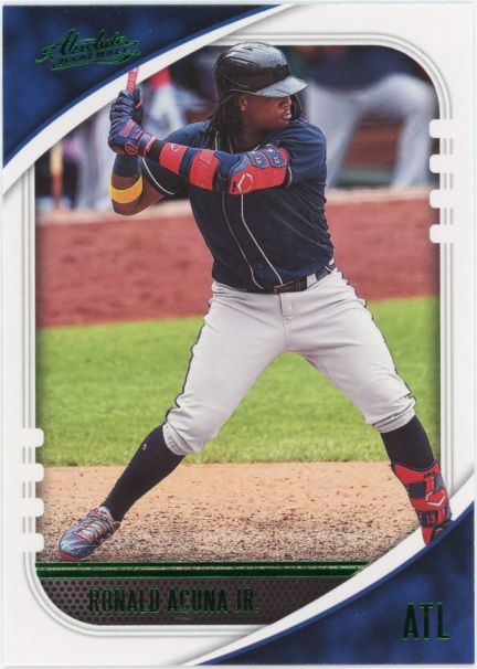 2021 Panini Absolute Ronald Acuna Jr Green #96