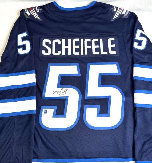 Mark Scheifele Autographed Navy Jersey Winnipeg Jets