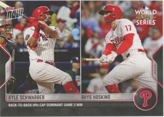 2022 Topps Now Kyle Schwarber/Rhys Hoskins World Series #1145