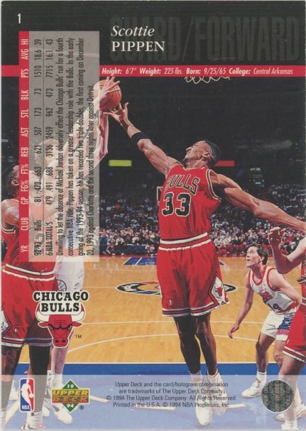 1992-93 Upper Deck Scottie Pippen #1