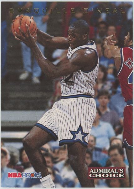 1994 NBA Hoops Shaq Oneill Admiral's Choice #AC4